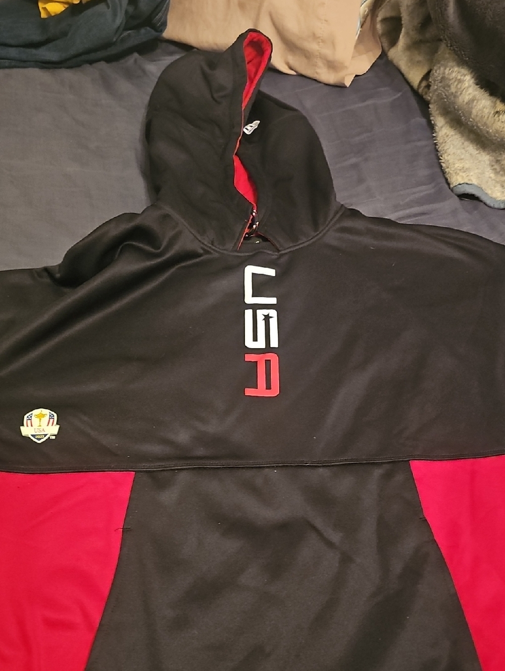 New Era Black and Red  Men's Hoodie